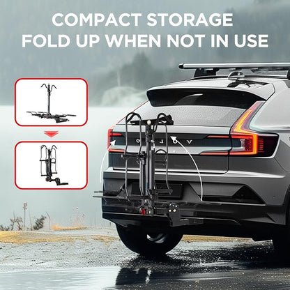 POLESTAR Hitch Mounted 2-Bike Rack, 200lbs Capacity Bike Rack Hitch - Image 6