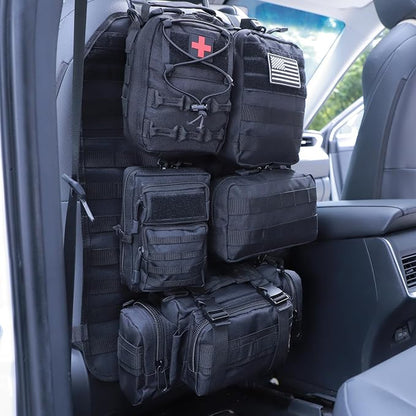 Universal Tactical Seat ​Back Organizer Vehicle Molle Panel Organizer Storage by Jimikay