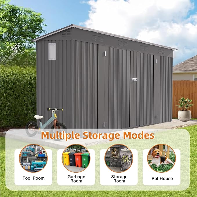 ARMSET Outdoor Storage Shed 4x9 FT - Image 4