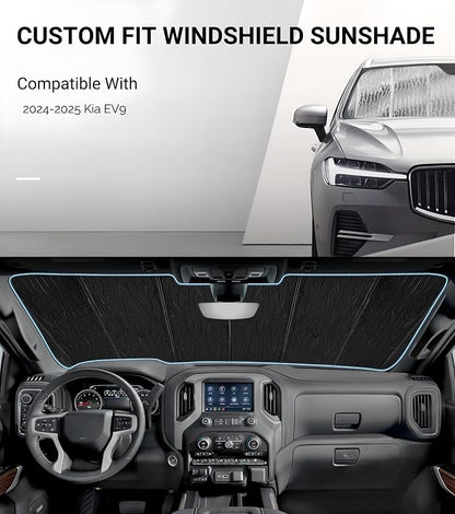 Windshield Sun Shade for Kia EV9 2024-2025, Front Window Sunshade Shield - Image 2