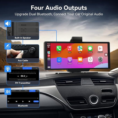 10.26" Carplay Screen for Car, Portable Car Play Screen - Image 5