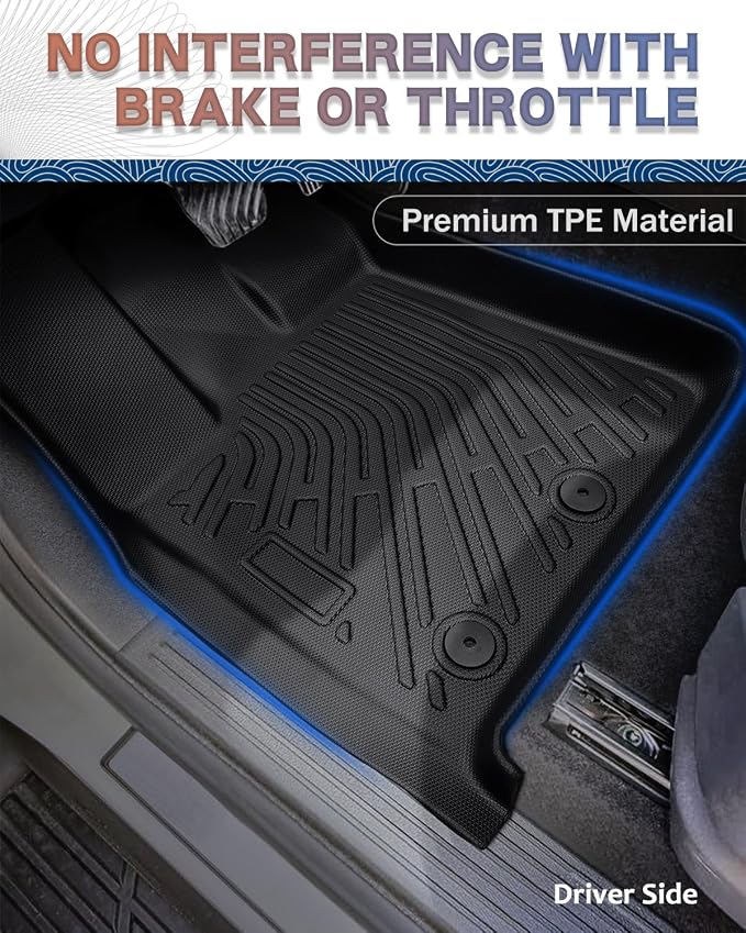 Icyhaws® for Nissan Armada/Infiniti QX80 2025 Floor Mats, All-Weather - Image 2