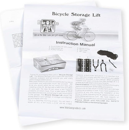 Bike Hanger - Overhead Pulley System - Secure Garage Ceiling Storage by Rad - Image 4