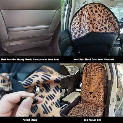 Car Seat Cover Protector Front Seats, - Image 4