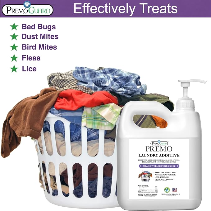 Premo Guard Bed Bug, Mite & Lice Laundry Detergent Additive 64 oz – Child & Pet - Image 3