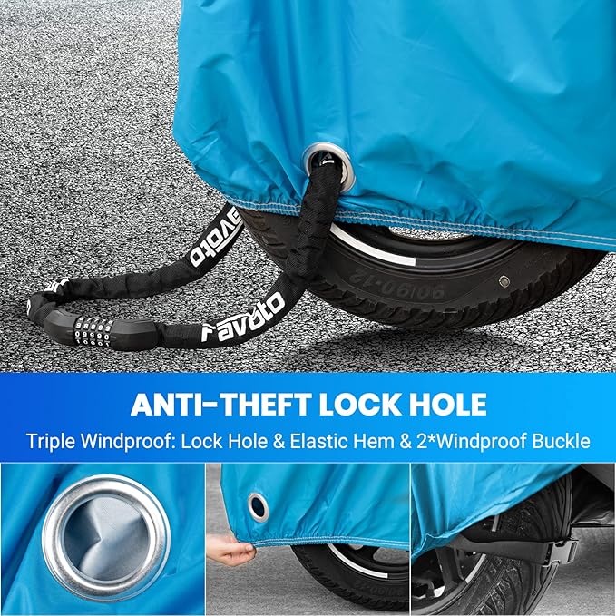 Favoto Motorcycle Cover Waterproof Outdoor - Image 4