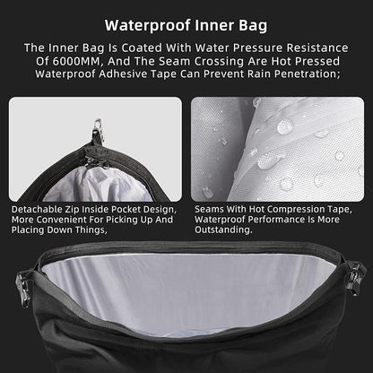 Rhinowalk Motorcycle Saddlebags Waterproof 25L Saddle Bag Quick Release side - Image 5