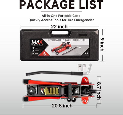 2-Ton Hydraulic Low Profile Trolley Garage Service/Floor Jack - Image 5
