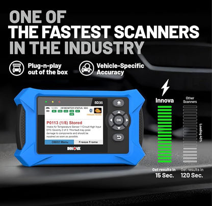 Innova SD35 OBD2 Scanner – ABS, TPMS & Check Engine Code Reader, Live Data - Image 3