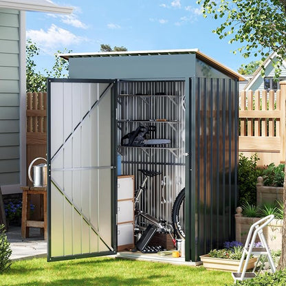 5X3X6.1FT Outdoor Steel Storage Shed - Image 3