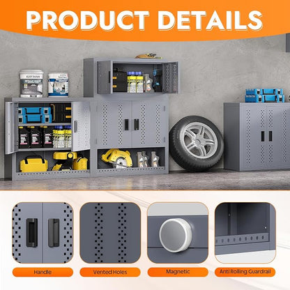 Metal Wall Storage Cabinet - Image 4