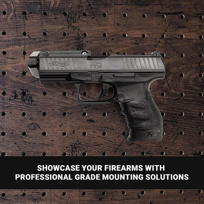 Spartan Mounts Universal Pistol Revolver Wall Mount | Display Hook Adapter Bore - Image 7