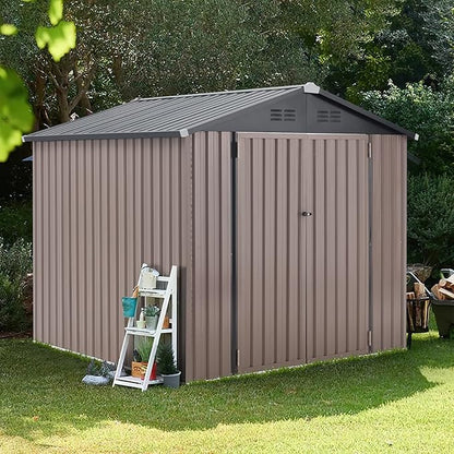 AECOJOY 7' x 7' Metal Storage Shed - Image 6