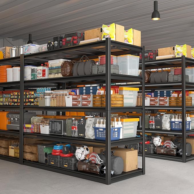 REIBII Garage Shelving 48.2" W Storage Shelves 3000LBS Metal Shelving Heavy - Image 8