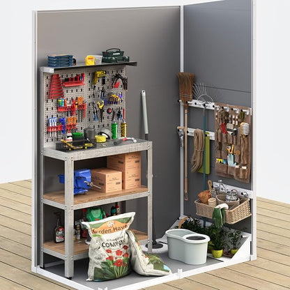 UDPATIO Outdoor Storage Shed 5x3 FT, Plastic Garden Shed - Image 4