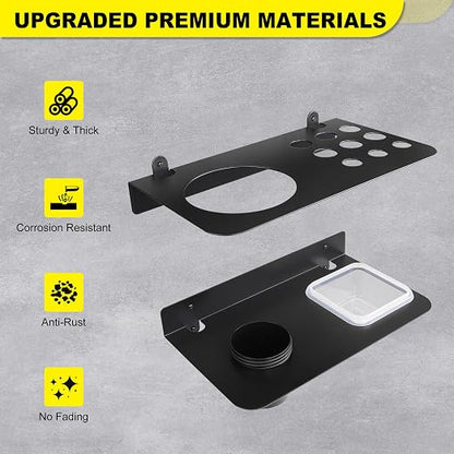 Coolant Funnel Kit Holder Storage Rack Includes 2 Plastic Removable Drip Cups - Image 4