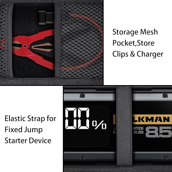 Aenllosi for HULKMAN Alpha85/Alpha85S/Alpha Pro Jump Starter Hard Carrying Case - Image 2
