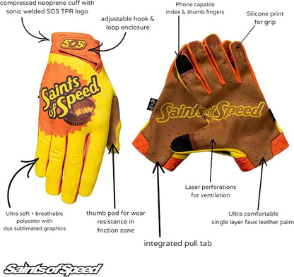 Saints of Speed Dirt Bike Gloves – Motocross, Mountain Bike, Motorcycle - Image 3