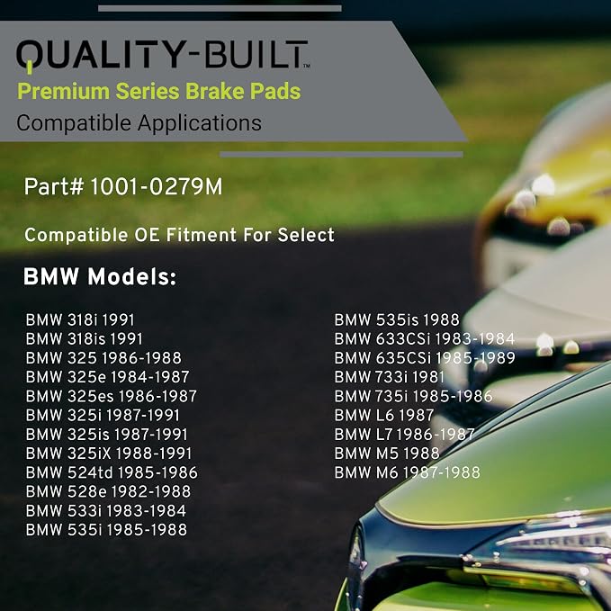 Premium Semi-Metallic Rear Brake Pads Compatible - Image 3