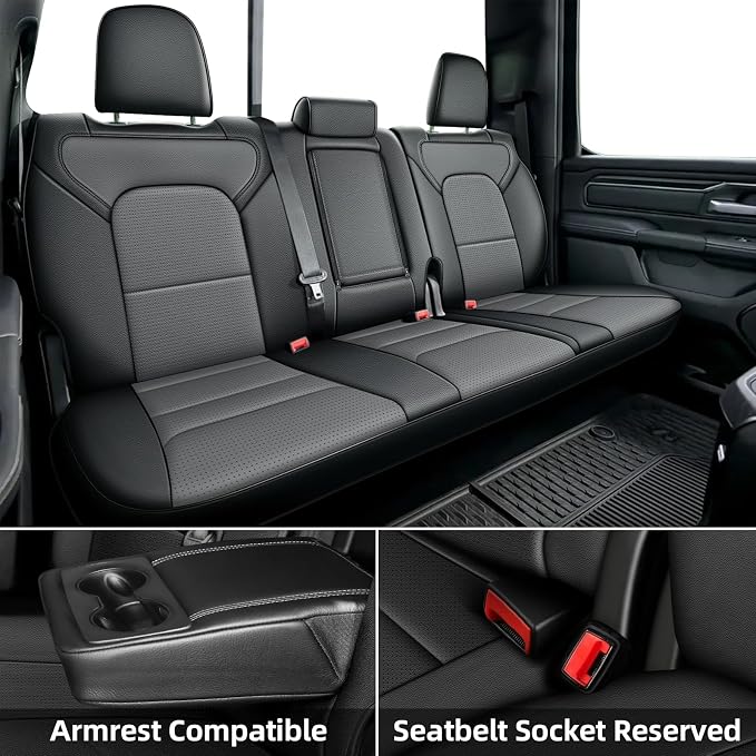 AOMSAZTO Seat Covers for Ram 2500: 2019 2020 2021 2022 2023 2024 2025 Custom - Image 2