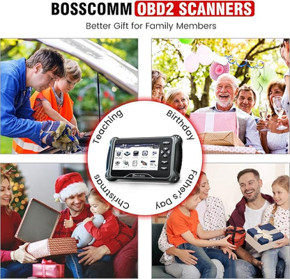 BOSSCOMM IF742 OBD2 Scanner, ABS/SRS/Transmission/Check Engine Code Reader Scan - Image 8