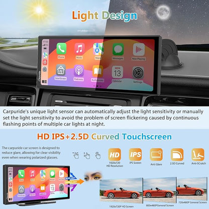 CARPURIDE W125S 11.26 Inch HD Wireless Carplay & Android Auto Screen, 4K - Image 9
