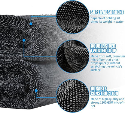 belhope 2 Pack Microfiber Towels - Image 3