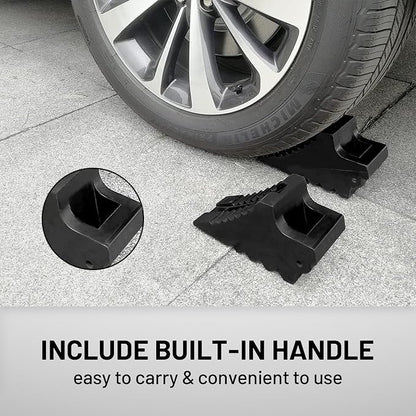 ROBLOCK Solid Rubber Wheel Chocks Heavy Duty Trailer Chock, G.V.W. Up to 8T - Image 5