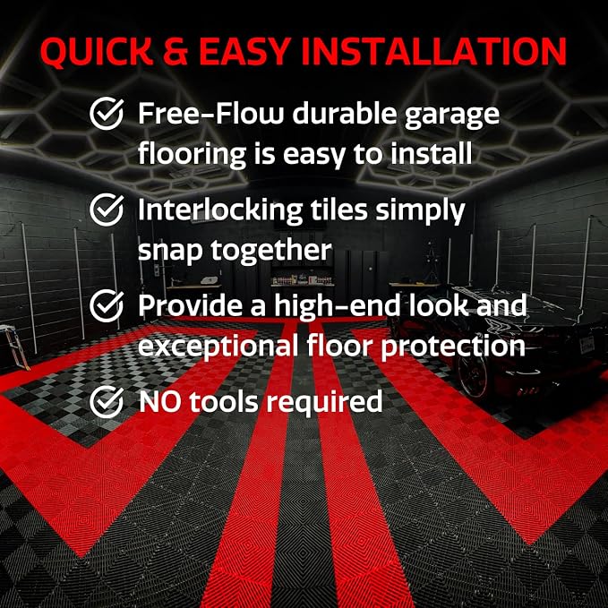Big Floors RaceDeck Free-Flow Open Rib Self-Draining Design, Durable Copolymer - Image 2