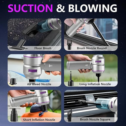 Car Vacuum, 4-in-1 Mini Cordless Vacuum Cleaner - Image 5