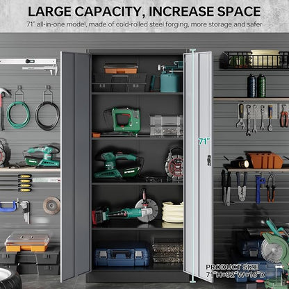 SISESOL Metal Storage Cabinet - Image 2