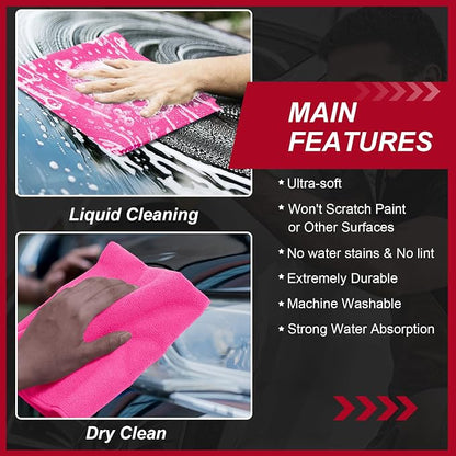 200 Pcs Microfiber Cleaning Cloth 16x16 Inch Microfiber Towels - Image 5