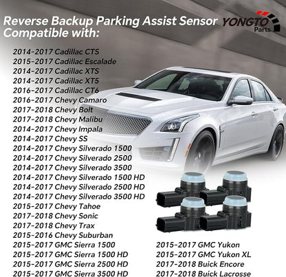 23428268 4Pcs Reverse Backup Parking Assist Sensor Compatible - Image 3