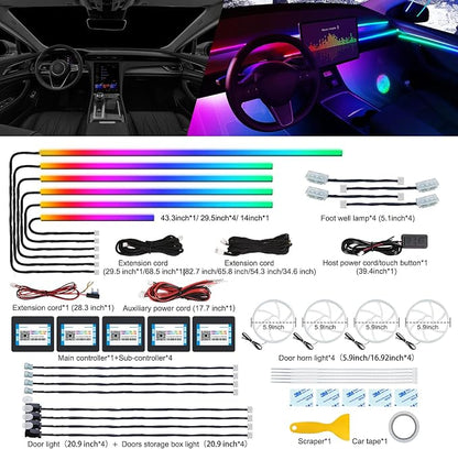 Dreamcolor Acrylic Interior Car LED Strip Light - Image 2