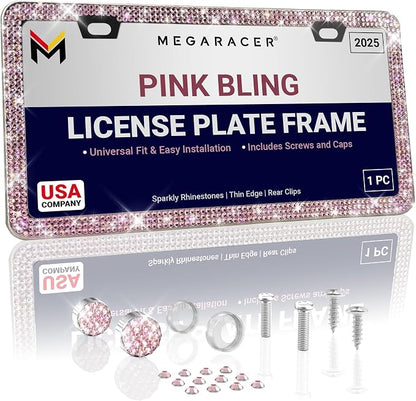 Glamorous Bling License Plate Frame by MegaRacer
