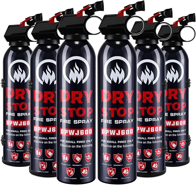 6 Pack Dry Powder Fire Extinguisher by Lirches