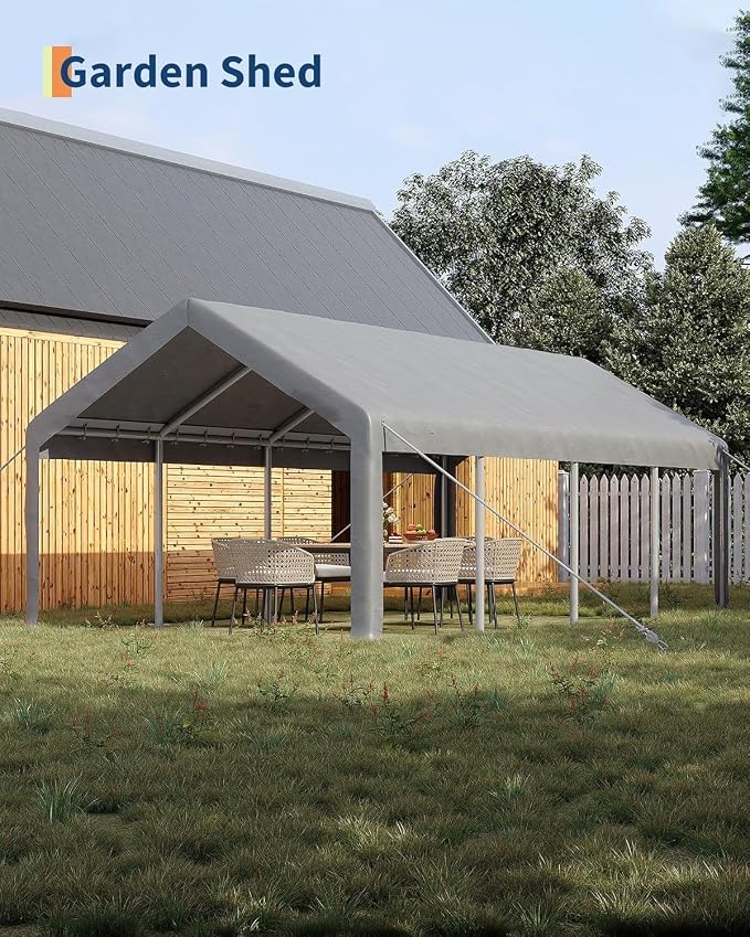13 x 25ft Heavy-Duty Carport Canopy - Image 2
