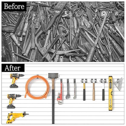 3-H Slatwall Accessories 20 Pack, Single and Double Slatwall Hooks & Hangers - Image 7