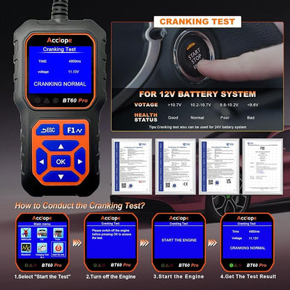 BT60 Pro Acclope Car Battery Tester - Image 8