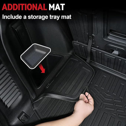 Floor Mats for 2016-2024 2025 Dodge Durango 7-seat, All Weather TPE Cargo Liner - Image 6