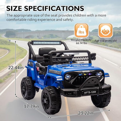 12V Ride on Electric Truck Car for Kids, 12V Kids Electric Vehicles w/Remote - Image 4