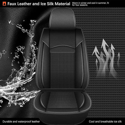 Front Seat Covers for Toyota Camry 2012-2023 2024 2025 Leather Ice Silk - Image 5