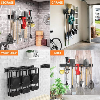 Garage Tool Organizer Wall Mount 11 PCS Garden Tool Organizer Adjustable Garage - Image 7