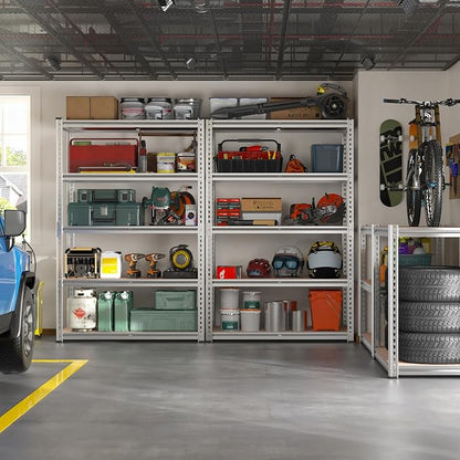 REIBII 2020LBS Garage Shelving Heavy Duty 5-Tier Storage Shelves Adjustable - Image 10