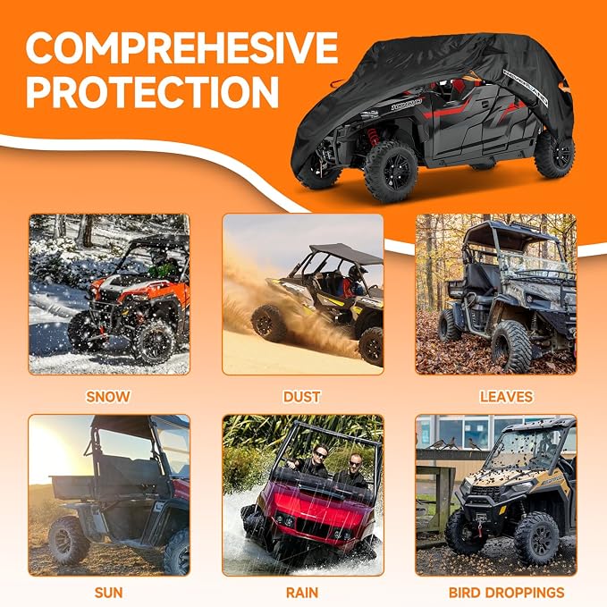 NEVERLAND UTV Cover Heavy Waterproof Denier Oxford Cloth - Image 5