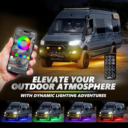 OPT7 Aura Pro Underglow Lights for Class B & B+ RV Motorhomes - Image 3
