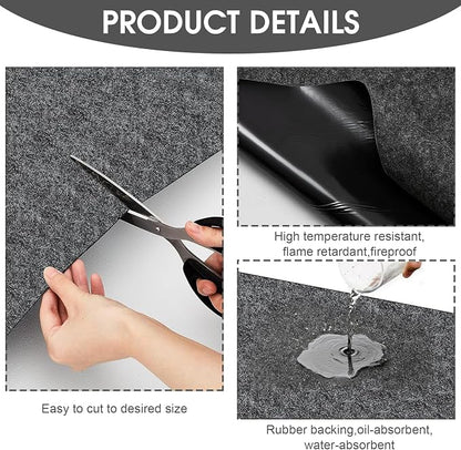 GlowShade Oil Spill Mat, 36 X 60 Inch Garage Floor Mat Under Car, Absorbent Oil - Image 3