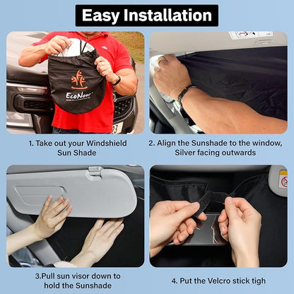 EcoNour Windshield Sun Shade Compatible - Image 5