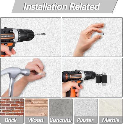 3-H Broom Hanger, Mop Holder Wall Mount 12 Pack, Broom Holder Wall Mount - Image 7