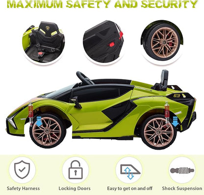 TOBBI Electric Ride On Car Toy for Kids to Drive, 12V Battery Powered Licensed - Image 4